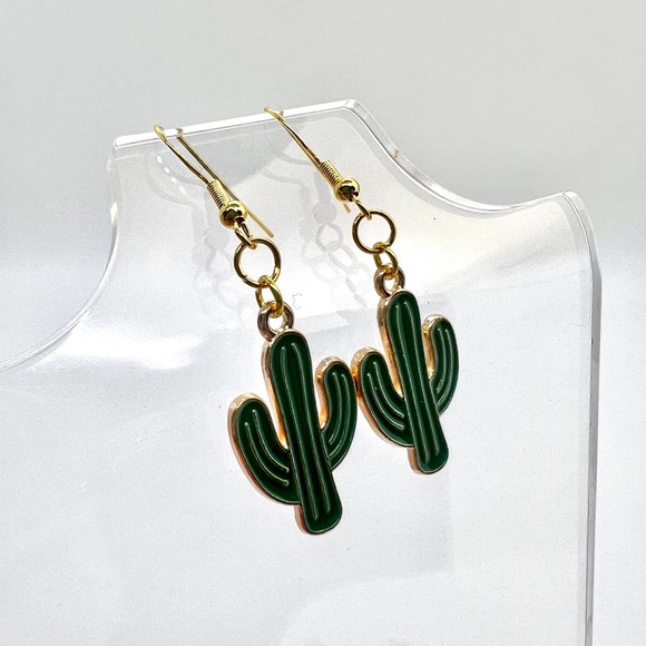 Plant Earrings - Cactus Earrings - Succulent Earrings - Floral Earrings - Picture 7 of 10